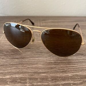 Ray Ban Aviator Large Metal Sunglasses (Polarized)